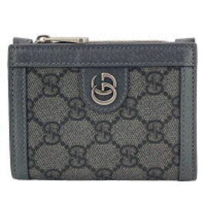 Gucci Bifold GG Wallet Ophidia Gray Long